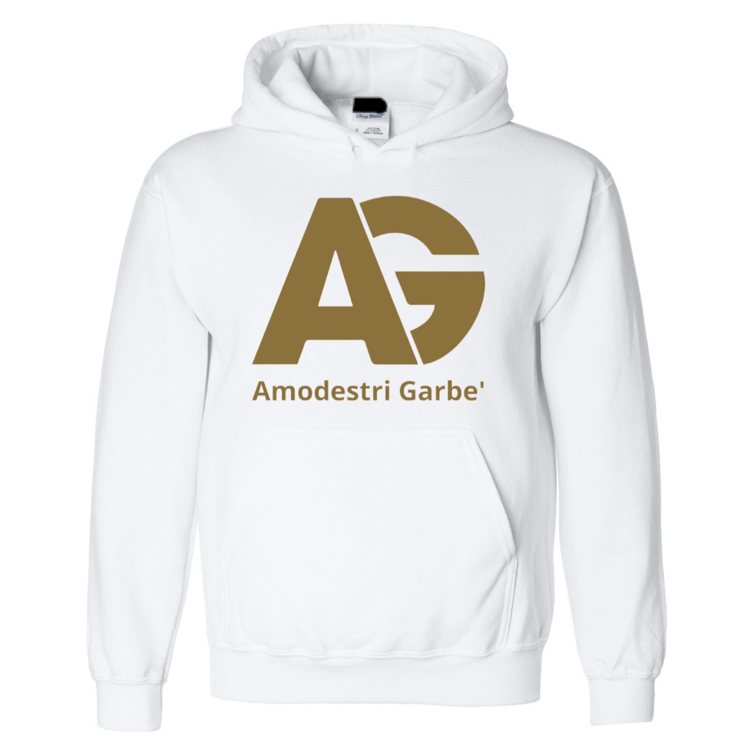 AG Gold Hoodie White